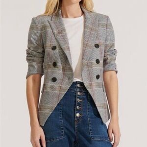 Veronica Beard Gray Plaid Blazer